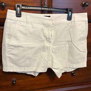 J Crew women’s white 5” shorts